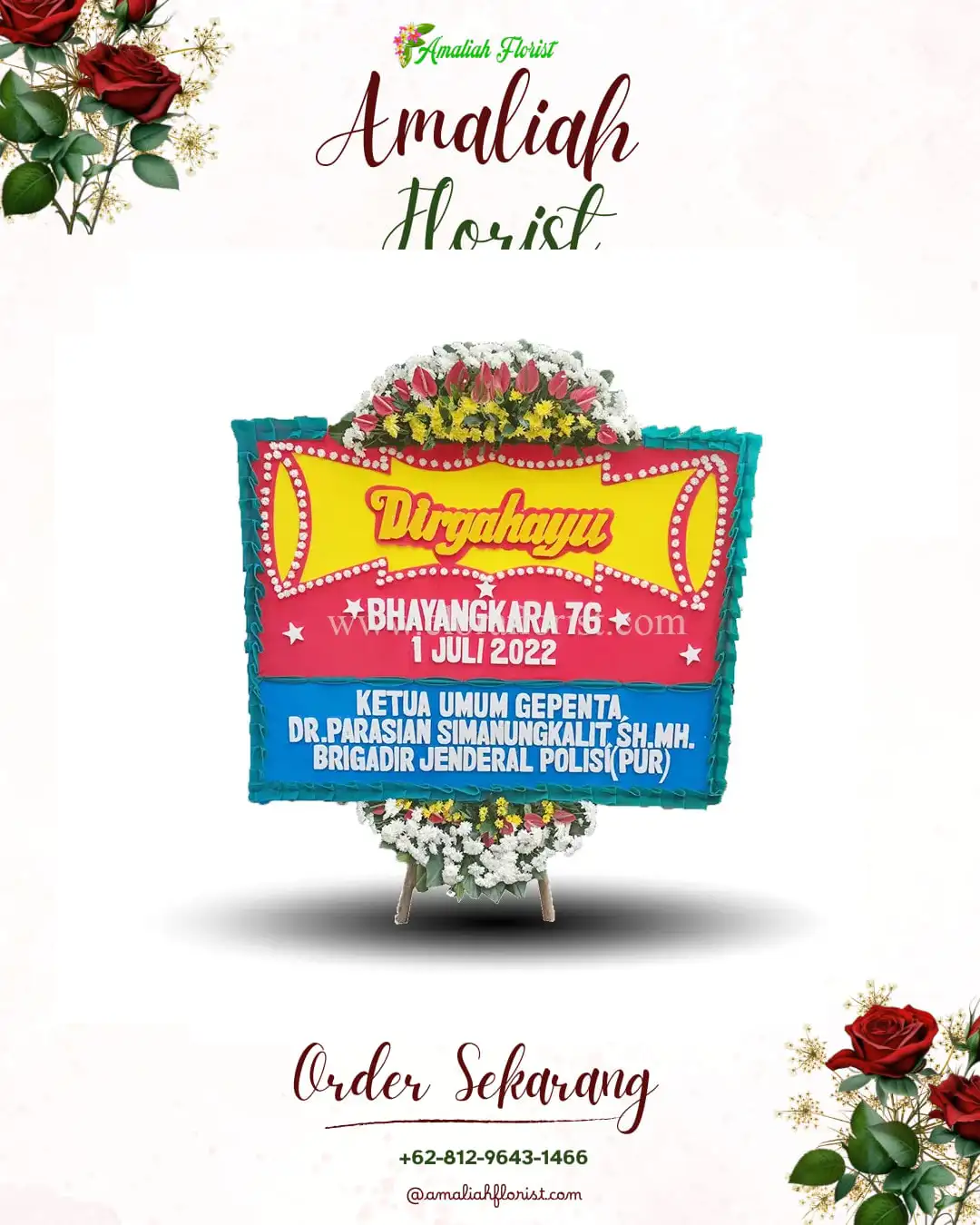 Papan Bunga HUT Ulang Tahun Tambongwetan